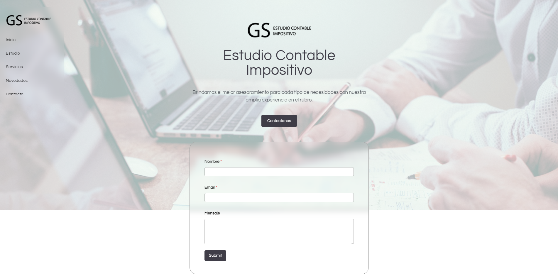 Accounting Studio GS | A website made using WordPress + Custom Code for an accounting firm